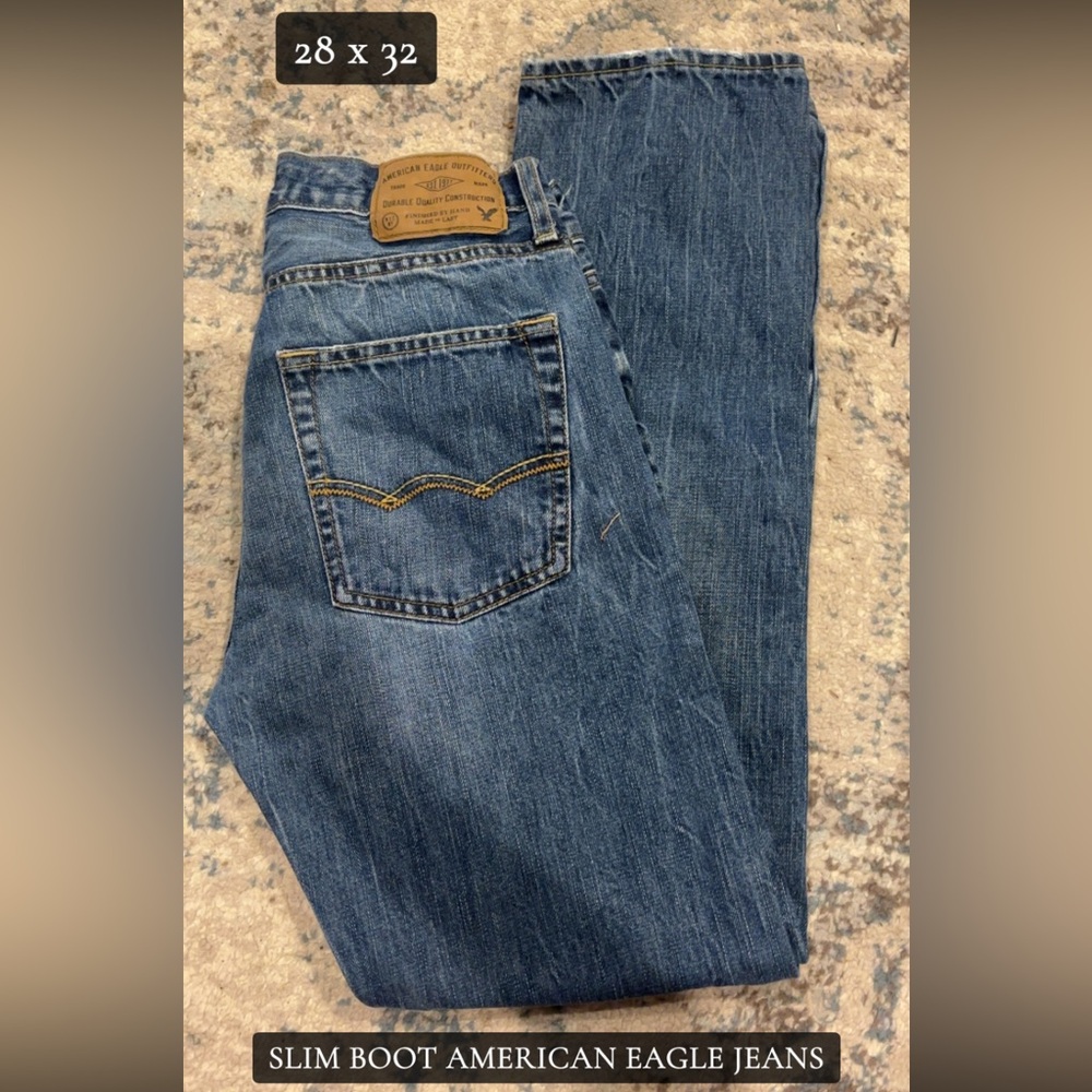 American Eagle Outfitters Relaxed Blue Jeans